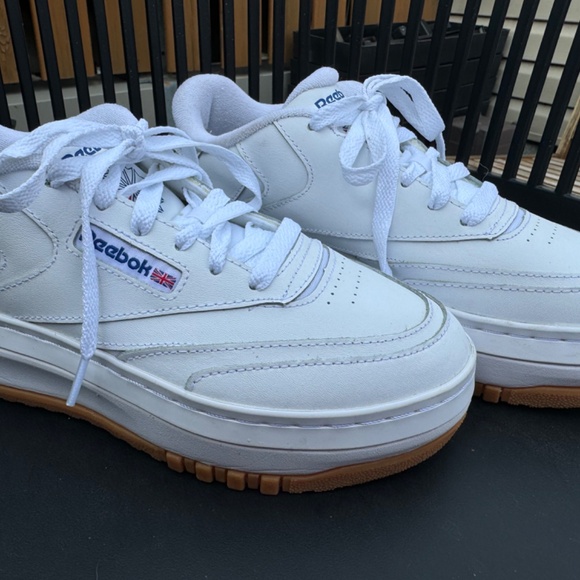 Women's White Reebok Classics - Picture 3 of 11